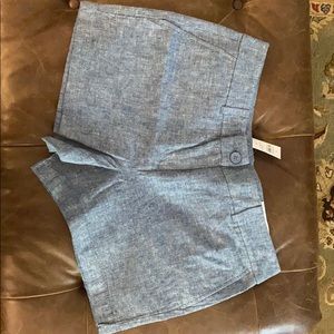 Chambray shorts 4” inseam - NWT LOFT Outlet